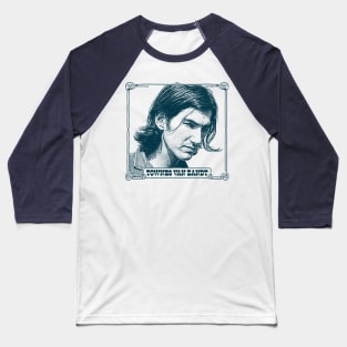 Townes Van Zandt // Retro Style Fan Art Design Baseball T-Shirt